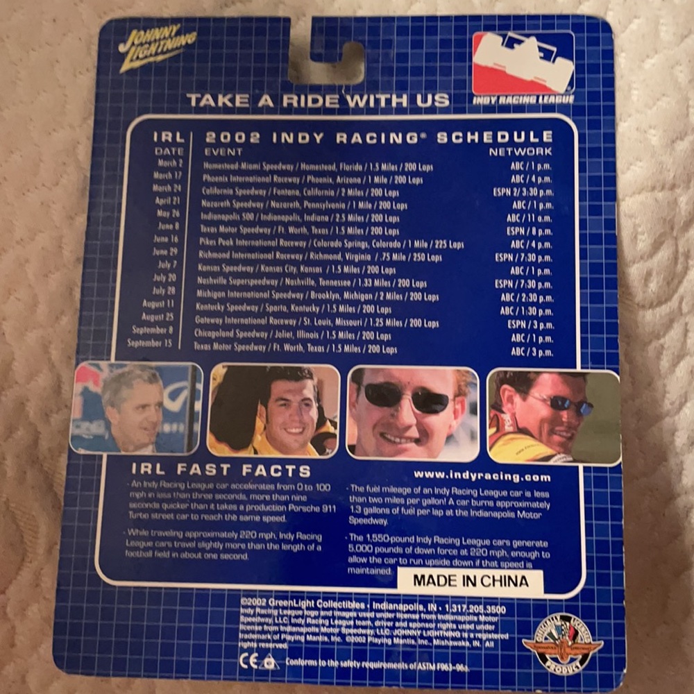 NIB Johnny Lightning 2002 Indy Racing Car 🏎 - Picture 6 of 6